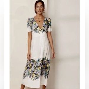 Free People Jamie Midi Wrap Floral Dress